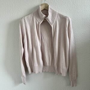 Kilte Los Angeles Women's Pink Full Zip Cardigan Knit Size 2